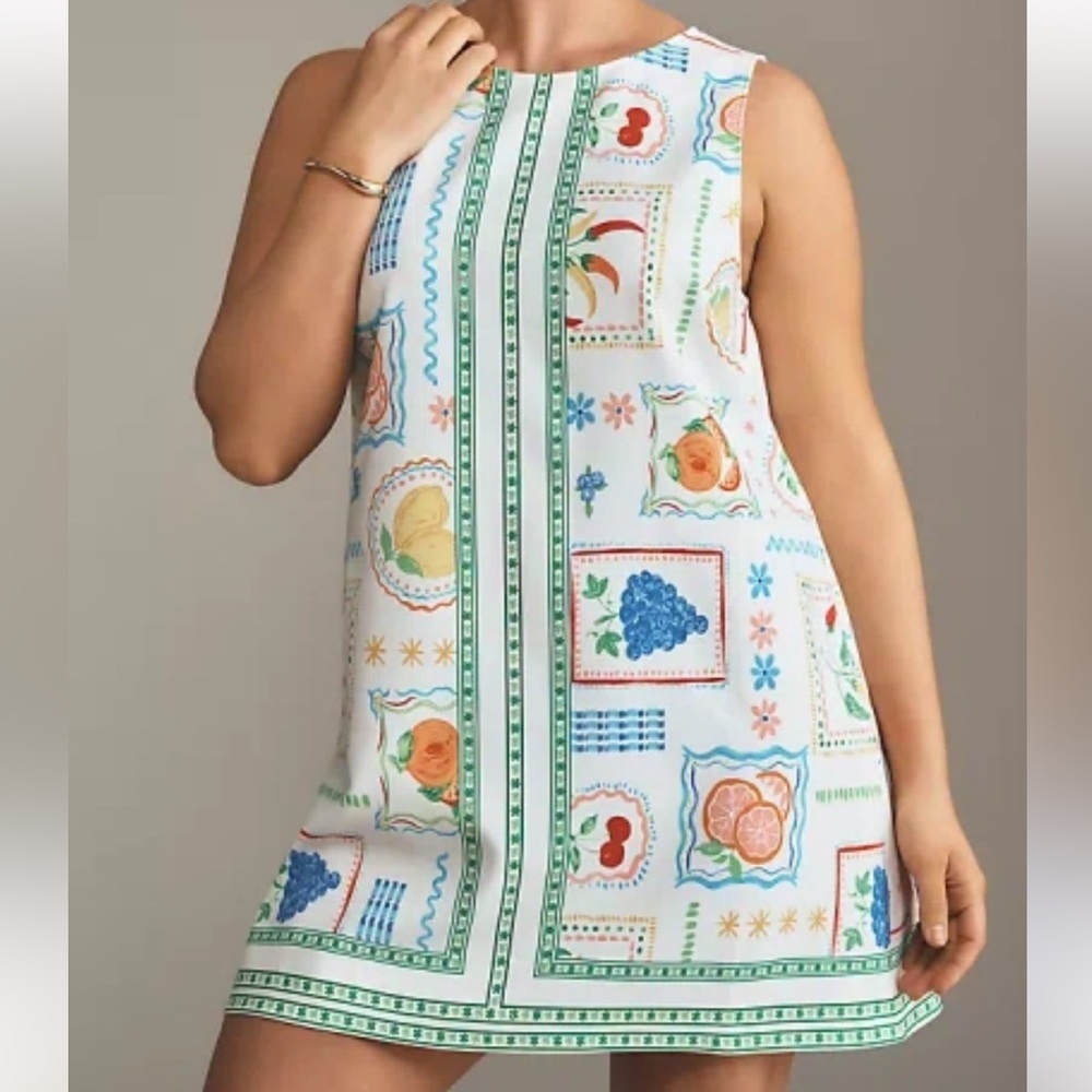 Anthropologie Maeve Multicolor Shift Dress